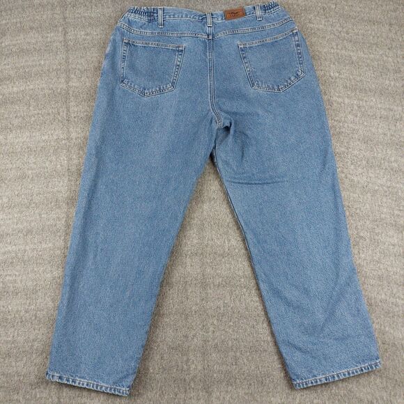 LL Bean Men's 40x30 (Fit 36x29) Comfort Waist Flannel Lined Straight Leg Jeans - Picture 3 of 9